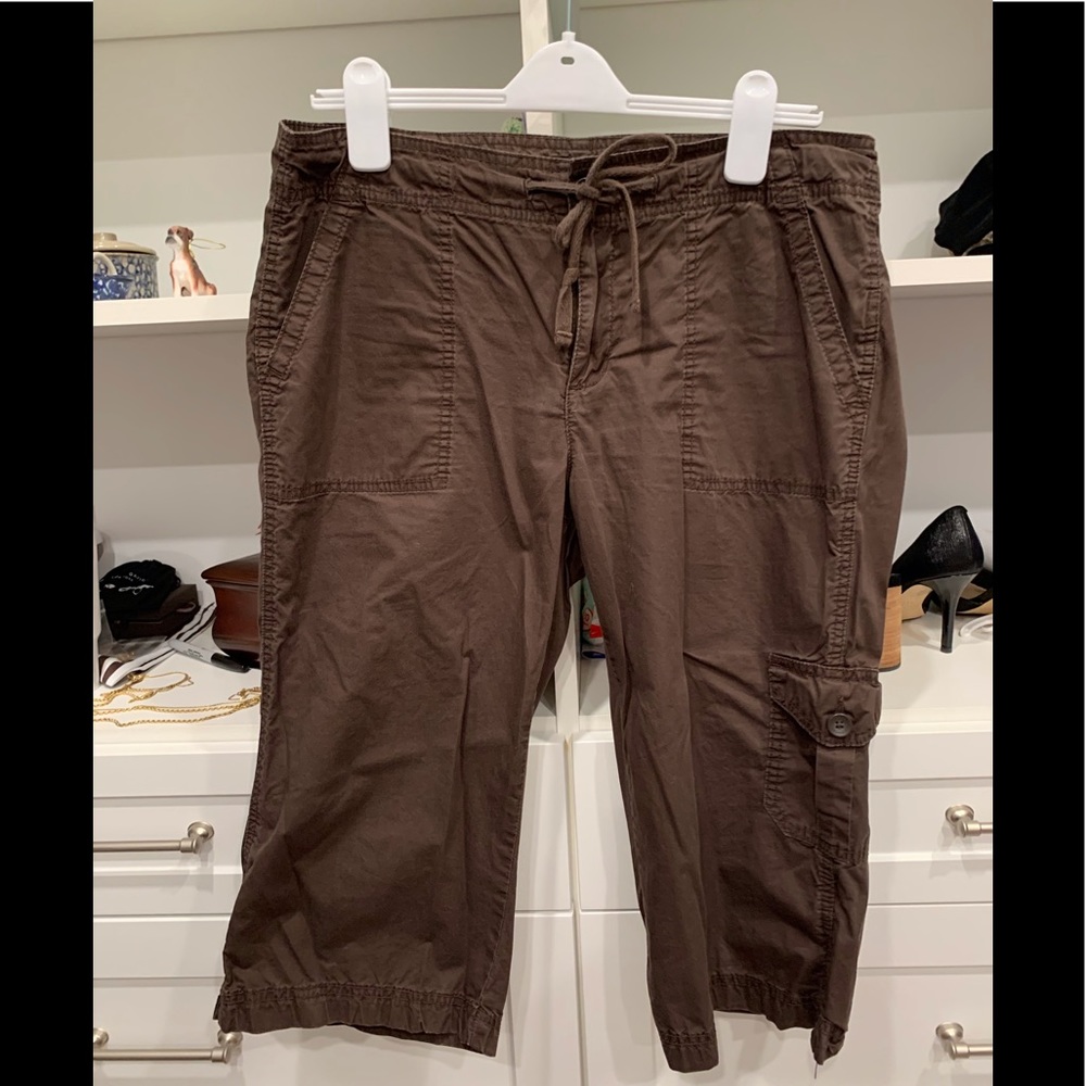 Calvin Klein Brown Capri Pants